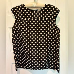 Kate Spade silk polka dot shirt